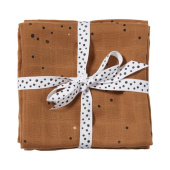 Done by Deer Swaddle Filt 2-pack Dreamy Dots Mustard