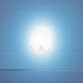 Pabobo Nattlampe LED automatisk Hvit