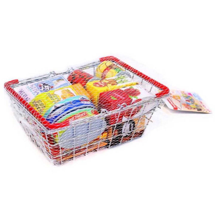 Champion handlekurv med lekemat 15 deler i gruppen Leker / Leker fra 3 år / Lekemat & kjøkken hos Köpbarnvagn (999446189)