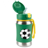 Skip Hop Zoo Vannflaske Stl med sugerr Fotboll