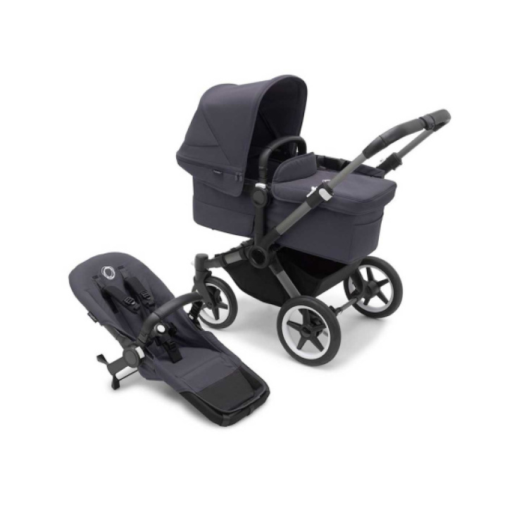 Bugaboo Donkey 5 Mono Graphite/Stormy Blue i gruppen Barnevogner / Varemerker / Bugaboo / Bugaboo Donkey 5 hos Köpbarnvagn (BUBO100000003)