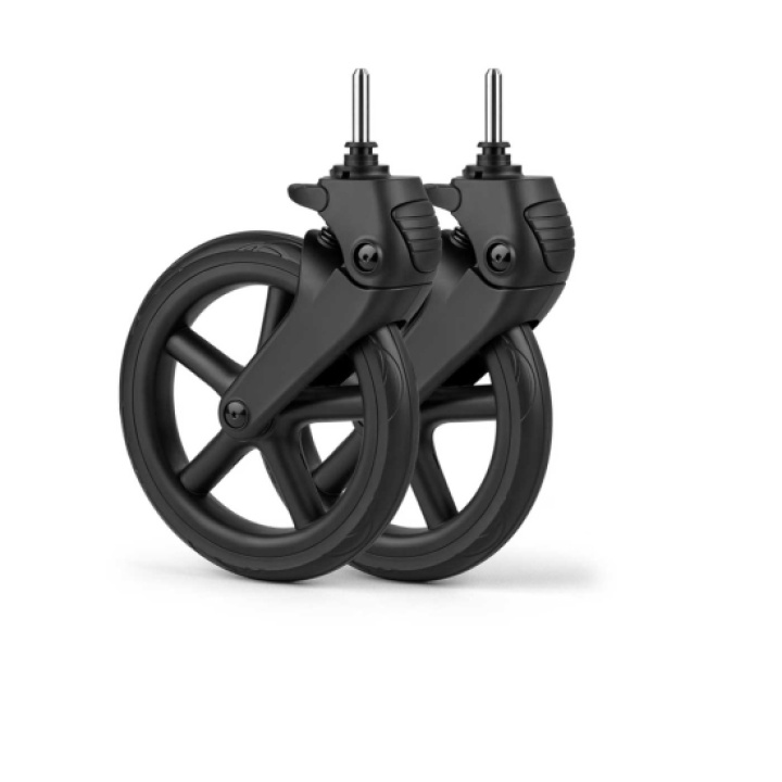 Bugaboo Fox 5 Renew Forhjul 2-pakk Svart i gruppen Barnevogner / Tilbehør / Reservedeler hos Köpbarnvagn (BUBO100201009)