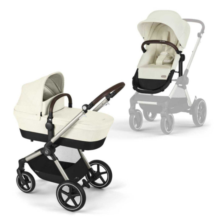 Cybex EOS LUX Duovogn Seashell Beige i gruppen Barnevogner / Varemerker / Cybex hos Köpbarnvagn (CYBE522003851)