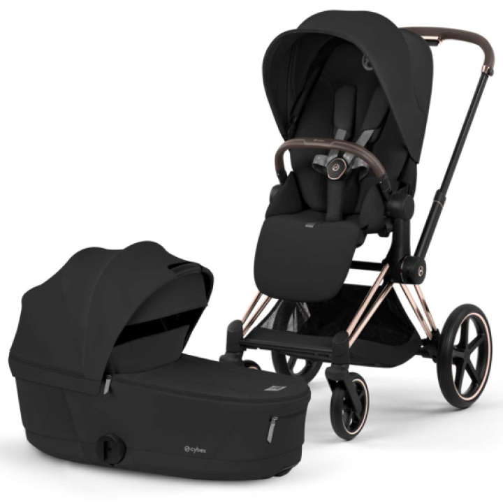 Cybex Priam Duovogn Rosegold/Sepia Black i gruppen Barnevogner / Varemerker / Cybex / Cybex Priam hos Köpbarnvagn (CYBE526000001)