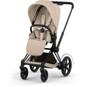 Cybex E-Priam Duovogn Matt Black/Cozy Beige
