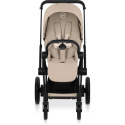 Cybex E-Priam Duovogn Matt Black/Cozy Beige