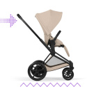 Cybex E-Priam Duovogn Matt Black/Cozy Beige