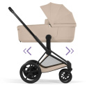 Cybex E-Priam Duovogn Matt Black/Cozy Beige