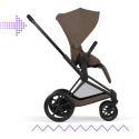 Cybex E-Priam Duovogn Matt Black/Coconut Brown