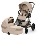 Cybex Balios S Lux 2026 Duo med Cot S Lux Almond Beige