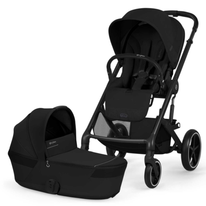 Cybex Balios S Lux DUO med Fold-Cot Moon Black i gruppen Barnevogner / Varemerker / Cybex / Cybex Balios S Lux hos Köpbarnvagn (CYBE526001677)