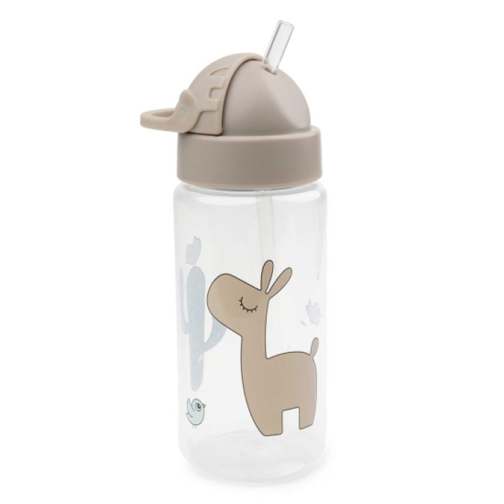 Done By Deer Vannflaske med sugerør Lalee Sand i gruppen Spise & Mate / Tåteflasker & kopper hos Köpbarnvagn (DOBD1026319)