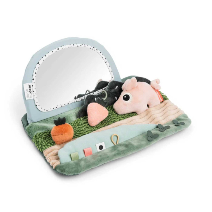 Done By Deer Aktivitetsleke Speil Tiny Farm Grønn i gruppen Leker / Babyleker 0-1 år / Aktivitetsleker hos Köpbarnvagn (DOBD4153887)