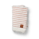 Elodie Furry Strikket Teppe Faded Rose