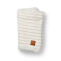 Elodie Furry Strikket Teppe Vanilla White