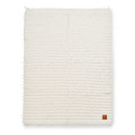 Elodie Furry Strikket Teppe Vanilla White
