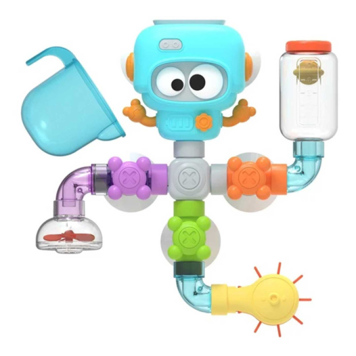 Fresh Kid Badeleke Robot 20 deler i gruppen Leker / Leker fra 3 år / Badeleker hos Köpbarnvagn (FRKI3501)