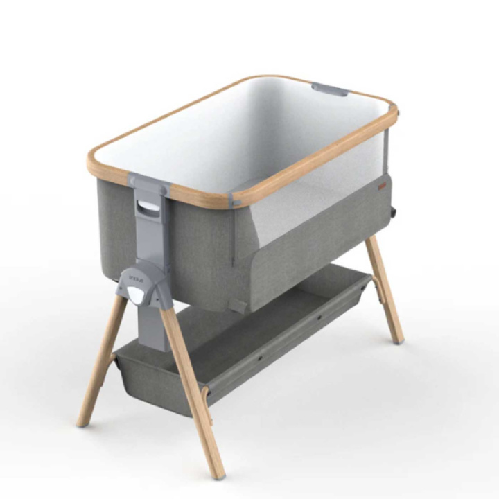 Inovi Air Bedside Crib Grey Melange i gruppen Barnerommet / Sprinkelsenger & Vugger / Vugger & minisenger hos Köpbarnvagn (INOV51304-00)