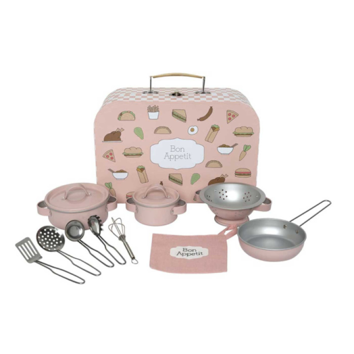 Jabadabado Kjøkkensett Bon Appetit Rosa i gruppen Leker / Leker fra 2 år / Lekemat & kjøkken hos Köpbarnvagn (JABAG12026)