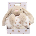 Carlo Baby Fleece pledd og kosedyr kanin Beige