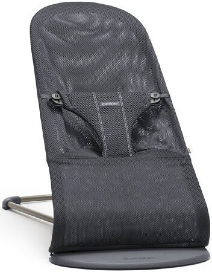 Babybjørn Vippestol Bliss Soft Mesh Antracitgrå i gruppen Babyutstyr / Vippestoler hos Köpbarnvagn (KBV6013)