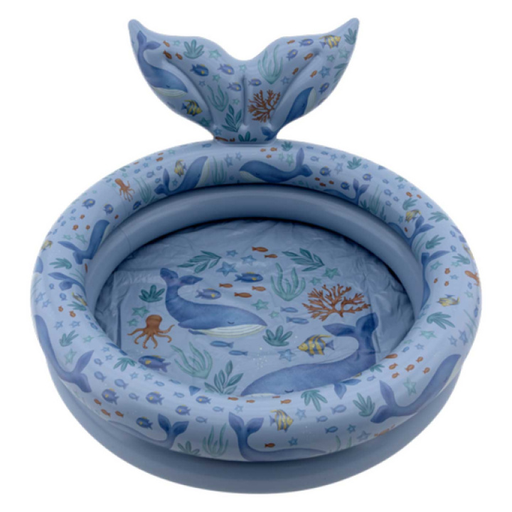 Little Dutch Basseng med finne Ocean World 80cm i gruppen Leker / Leker fra 3 år / Utendørs / UV-telt og pool hos Köpbarnvagn (LD2016378)