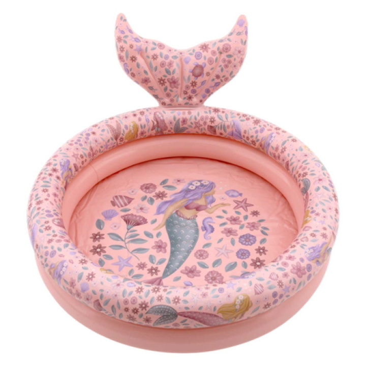 Little Dutch Basseng med finne Dreamy Mermaid 80cm i gruppen Leker / Leker fra 3 år / Utendørs / UV-telt og pool hos Köpbarnvagn (LD2016379)
