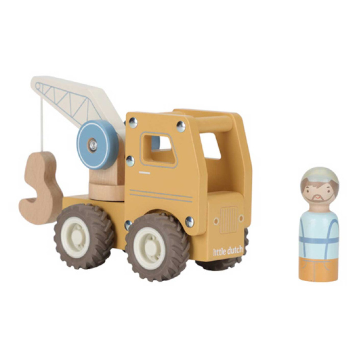 Little Dutch Kranbil med figur i gruppen Leker / Leker fra 2 år hos Köpbarnvagn (LD2530)