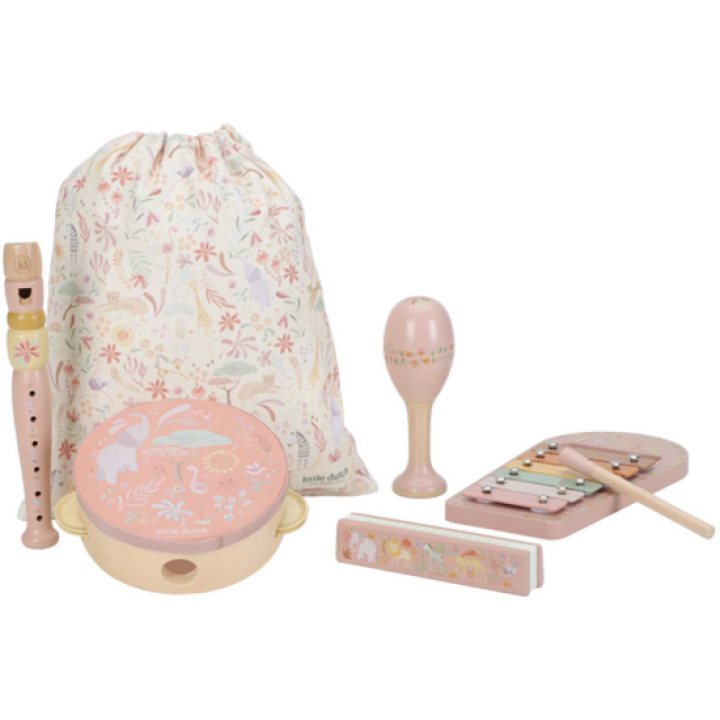 Little Dutch Musikksett Rosa Safari Friends i gruppen Leker / Leker fra 3 år / Musikkinstrument hos Köpbarnvagn (LD7474)