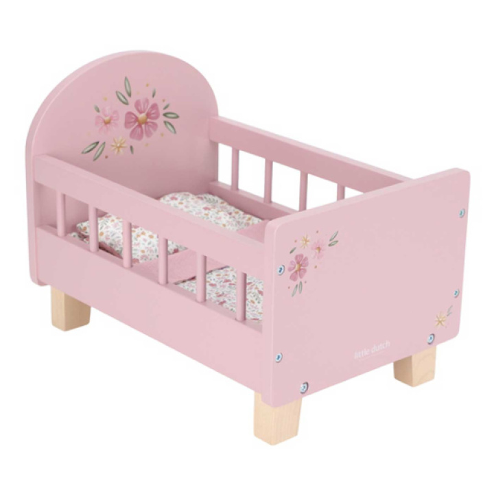 Little Dutch Dukkeseng med Sengetøy Rosa i gruppen Leker / Leker fra 3 år / Dukker & dukkeklær hos Köpbarnvagn (LDLD2517)