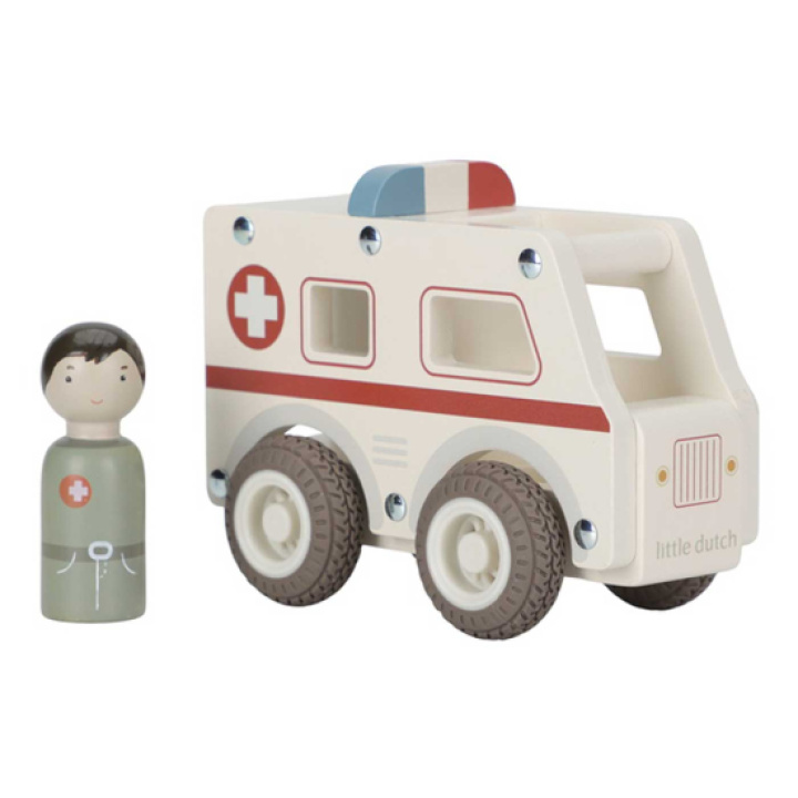 Little Dutch Ambulanse med figur i gruppen Leker / Leker fra 1 år hos Köpbarnvagn (LDLD2527)