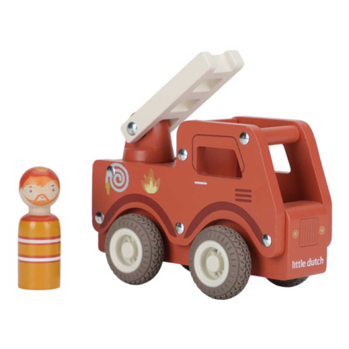 Little Dutch Brannbil med figur i gruppen Leker / Leker fra 1 år hos Köpbarnvagn (LDLD2528)
