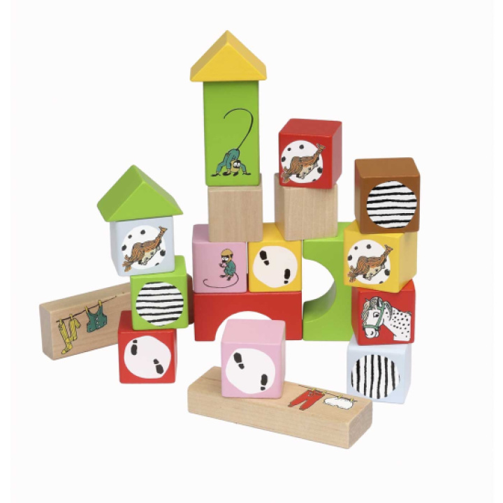 Pippi Byggeklosser 30 stk i gruppen Leker / Leker fra 2 år / Blokker hos Köpbarnvagn (MCK44385300)