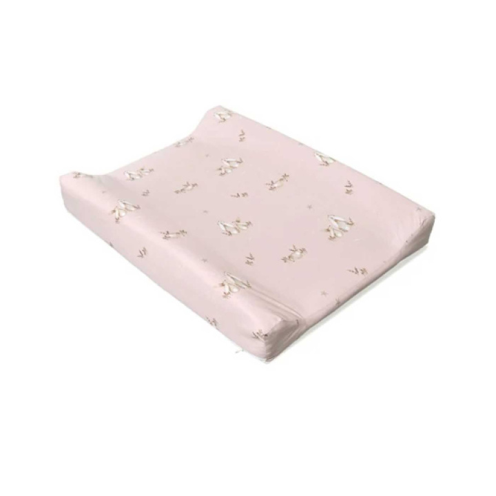 Mini Dreams Stellematte med kant Bunny Rosa i gruppen Barnerommet / Stellebord & stellematter hos Köpbarnvagn (MIDR6061103)