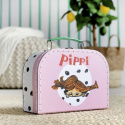 Pippi Pappkoffert 20 cm Rosa