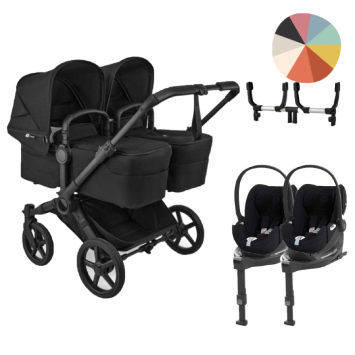 Bugaboo Donkey 6 Tvillingvogn Inkl. Cloud T og Base i gruppen Barnevogner / Varemerker / Bugaboo / Bugaboo Donkey 6 hos Köpbarnvagn (SET-BGBD6TWNCLDTBS)
