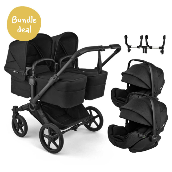 Bugaboo Donkey 6 Tvillingvogn Inkl. Otter Babybilstol i gruppen Barnevogner / Varemerker / Bugaboo / Bugaboo Donkey 6 hos Köpbarnvagn (SET-BGBD6TWNOTR)