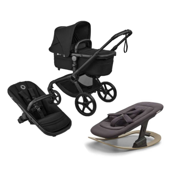 Bugaboo Fox 5 Renew inkl. Giraffe Vippestol i gruppen Barnevogner / Varemerker / Bugaboo / Bugaboo Fox 5 hos Köpbarnvagn (SET-BGBFXRNW5GRFBBRCK)