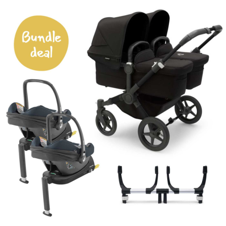 Bugaboo Donkey 5 Twin & Maxi-Cosi Cabriofix + Base i gruppen Barnevogner / Varemerker / Bugaboo / Bugaboo Donkey 5 hos Köpbarnvagn (SET-Bdonkey13)