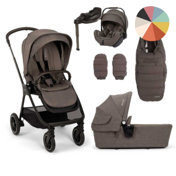 Nuna Triv LX Duovogn Inkl. Arra Flex og Base i gruppen Barnevogner / Varemerker / Nuna hos Köpbarnvagn (SET-NNTAFCB)