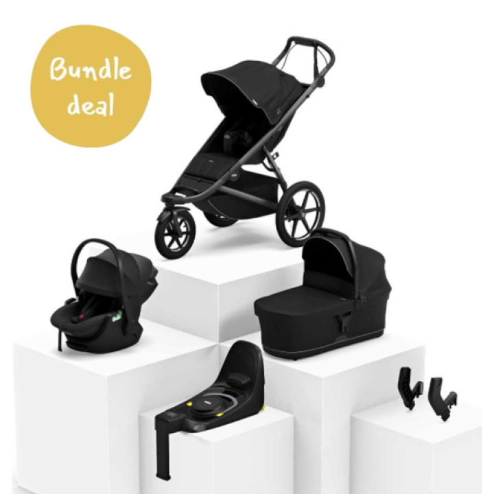 Thule Urban Glide 3 Duovogn + Maple Babybilstol og Base i gruppen Barnevogner / Varemerker / Thule / Urban Glide hos Köpbarnvagn (SET-ug3ts1)