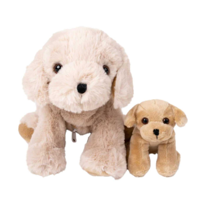 Teddykompaniet Hunden Tess med valp i gruppen Leker / Babyleker 0-1 år / Bamser & kosedyr hos Köpbarnvagn (TEKO4241)