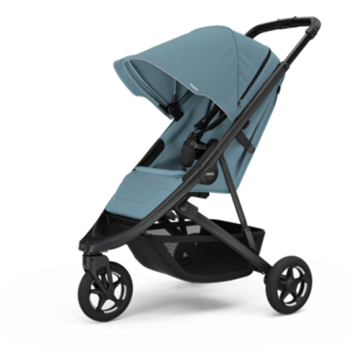 Thule Spring 2 Mid Blue on Black i gruppen Barnevogner / Varemerker / Thule / Spring hos Köpbarnvagn (THUL11300253)
