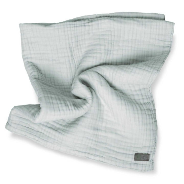 Vinter & Bloom Teppe Muslin Øko Sage Green i gruppen Babytilbehør / Tepper & Pledd / Muslintepper hos Köpbarnvagn (VIBL40044-1)