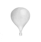 Stickstay Veggdekorasjon Balloons Light Grey Small